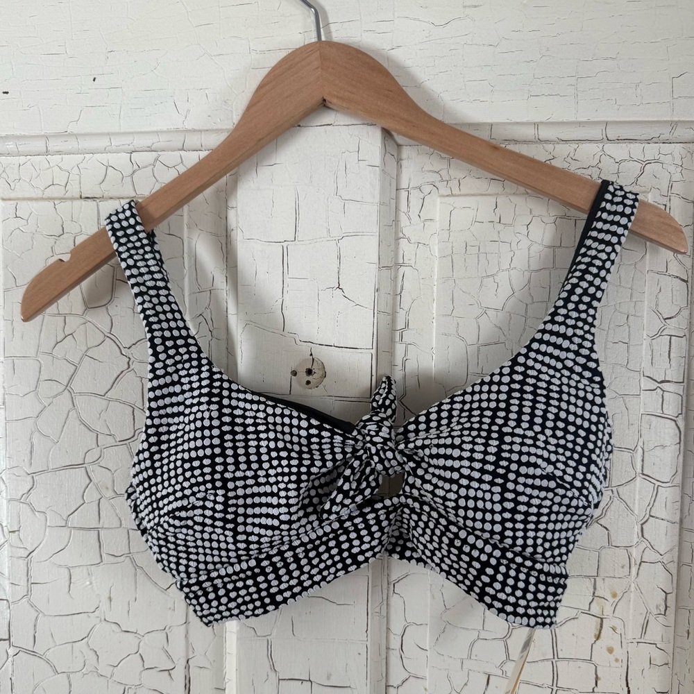 Aerie Black and White Polka Dot Bikini Top and Bottom